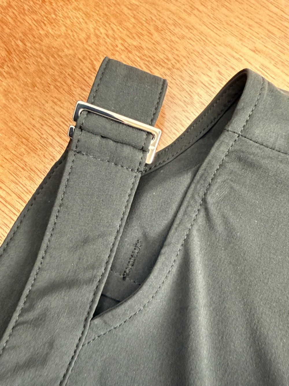 ALO Yoga Cut Out Black High-Rise Wide Leg Pants - Picture 3 of 11